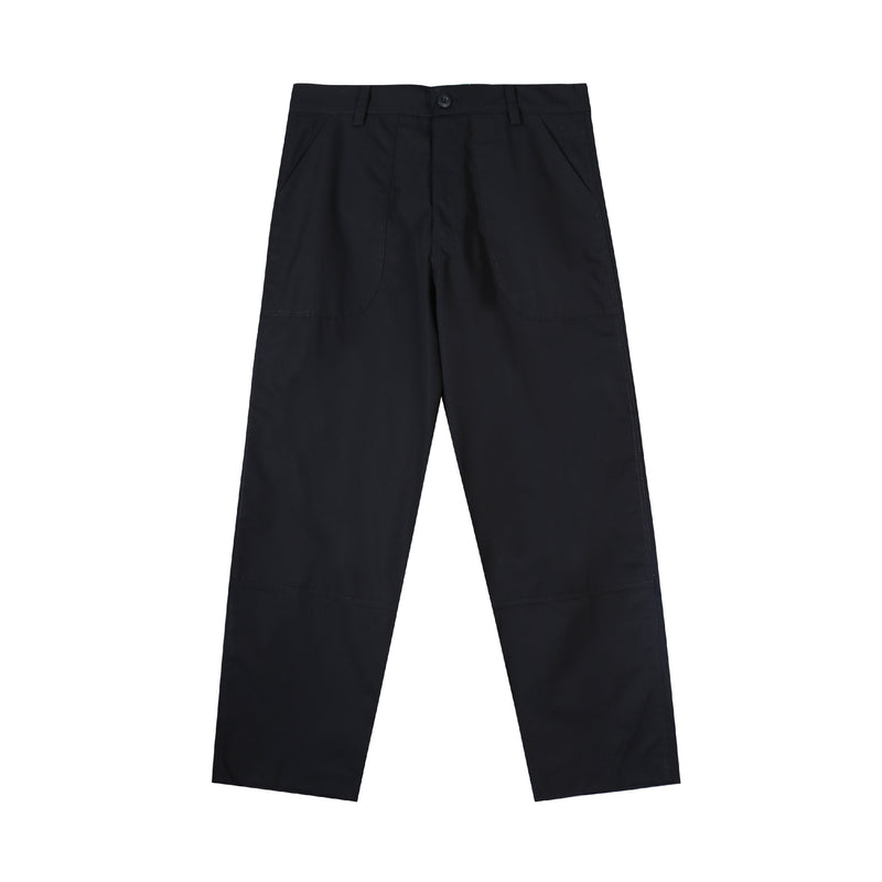 Core Logo Embroidery Pants - Black