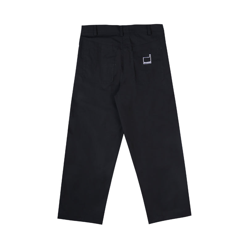 Core Logo Embroidery Pants - Black