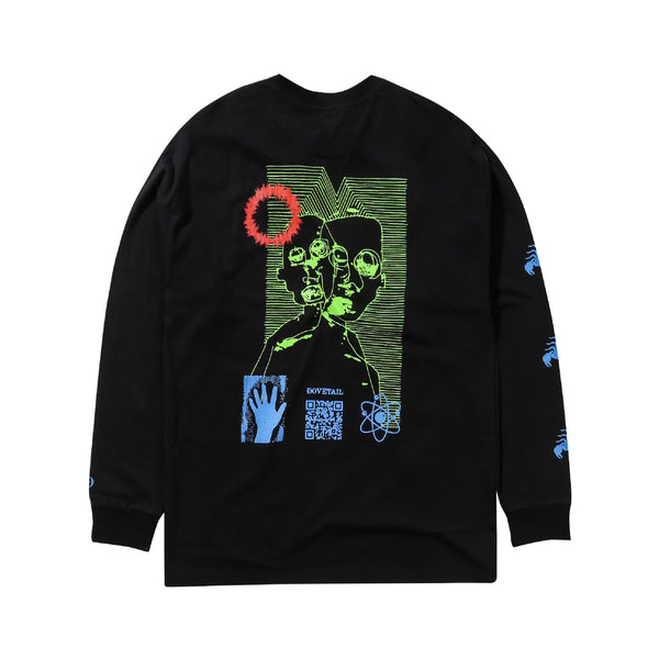 Faces Longsleeve T-Shirt - Black